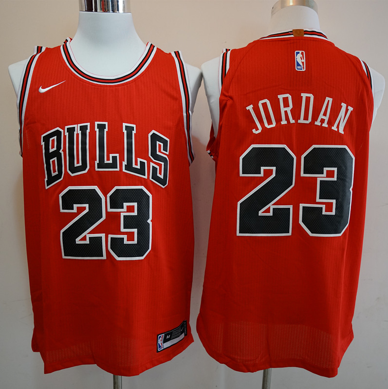 Men Chicago Bulls 23 Michael Jordan Red Game Nike NBA Jerseys